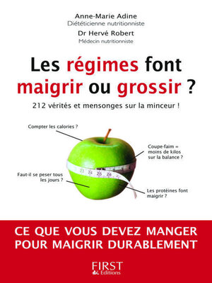 cover image of Les régimes font maigrir ou grossir ?